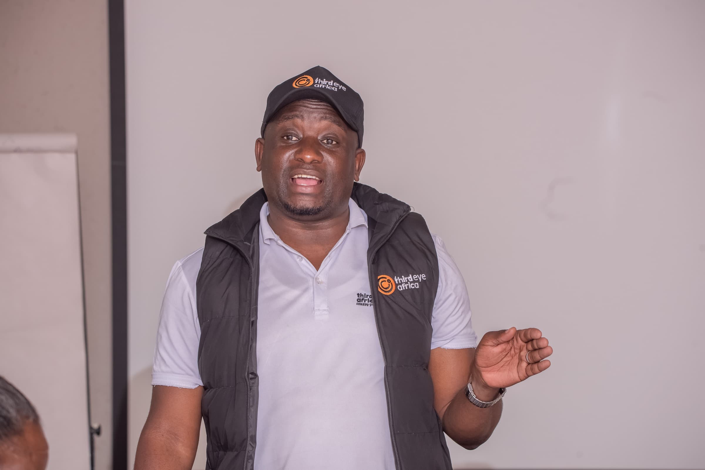 A 3rd Eye Africa facilitator leading a training session
